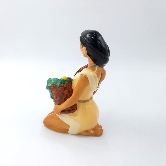 Disney Pocahontas Figurine Holding Corn Basket Collectible Bank Enesco VTG - Picture 3 of 6